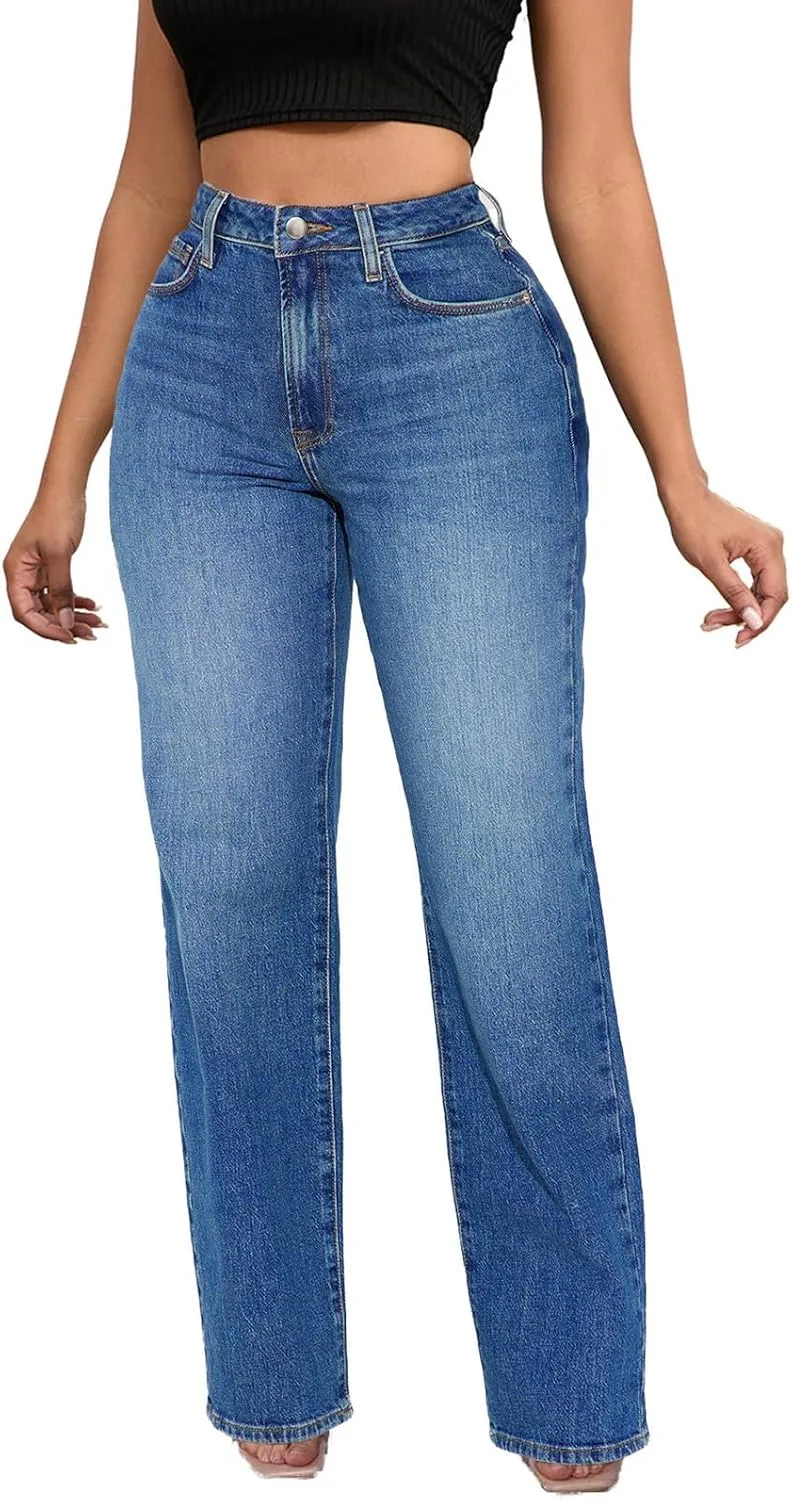 

Женские джинсы Wide Leg High Waist Baggy BubFee
