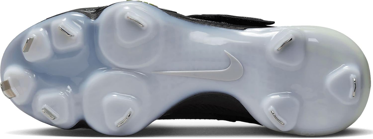 Мужские бейсбольные бутсы Nike Force Zoom Trout 8 Elite с металлическими шипами, белый/черный/серый/темно-серый/светло-серый — фото 4