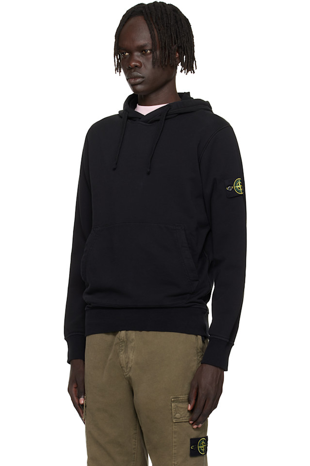 6100062 Толстовка из органического хлопка Stone Island, черный — фото 4