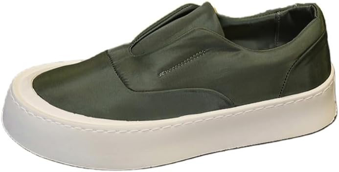 

Мужские дышащие кроссовки однотонного цвета - легкие обувь с низким каблуком для комфортной носки на улице и в повседневной жизни Hoalox, зеленый