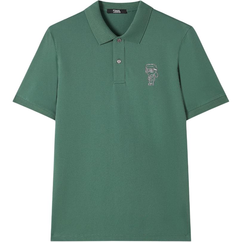 

KARL LAGERFELD / Karl Lagerfeld Jeans Футболка-поло Karl Lagerfeld SS25 мужская зеленая, Зеленый, KARL LAGERFELD / Karl Lagerfeld Jeans Футболка-поло Karl Lagerfeld SS25 мужская зеленая