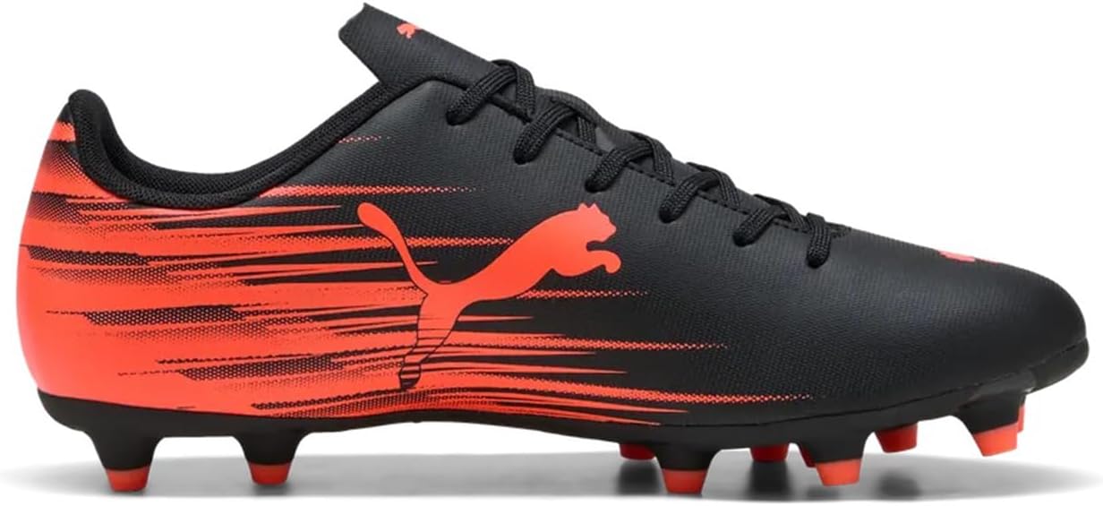 Мужские кроссовки Puma Attacanto Firm, искусственная поверхность, черный/красный/ярко-красный — фото 4