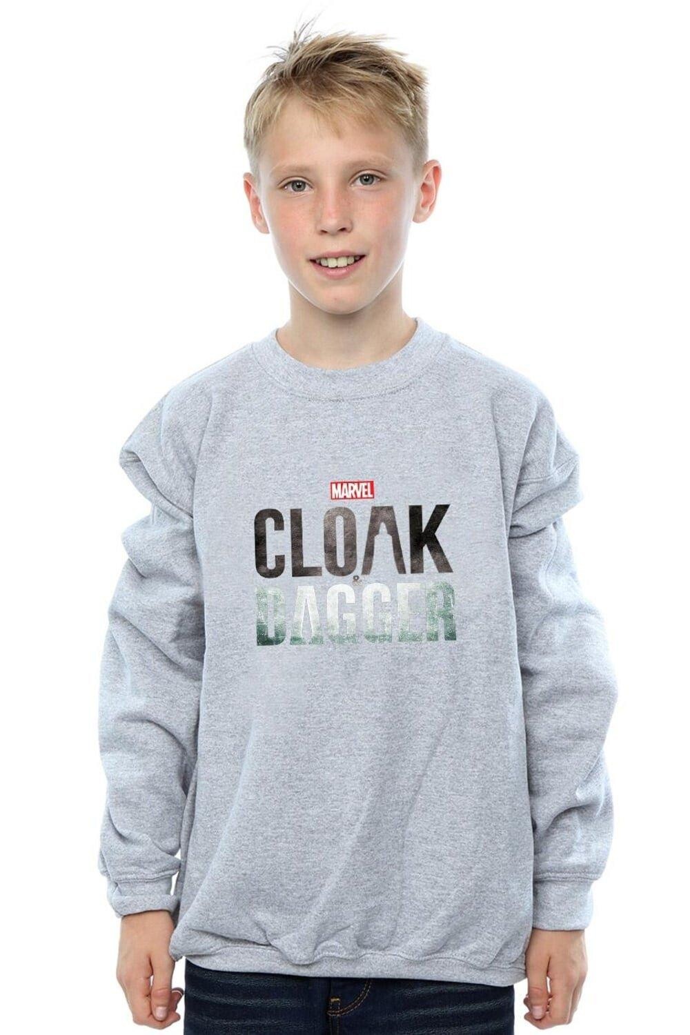 

Толстовка с логотипом Cloak And Dagger Marvel, серый