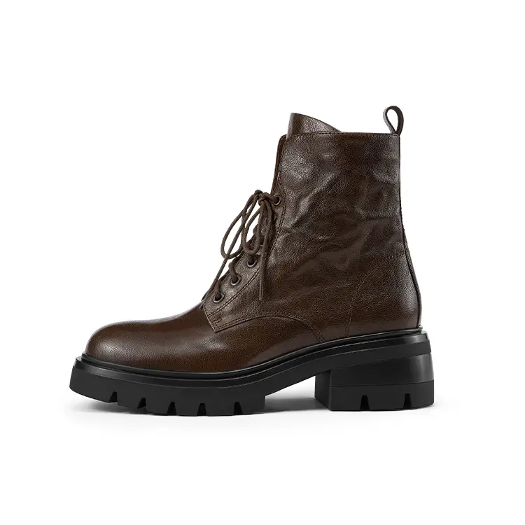 Ботинки Martin Boot женские 7Or9, цвет Black Gold Crisp - Black - 5cm