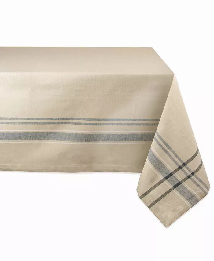 

Скатерть в французскую полоску 60 x 120 дюймов Design Imports, черный