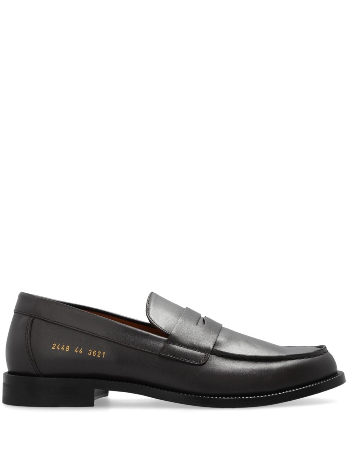 Common Projects кожаные мокасины с круглым носком, коричневый