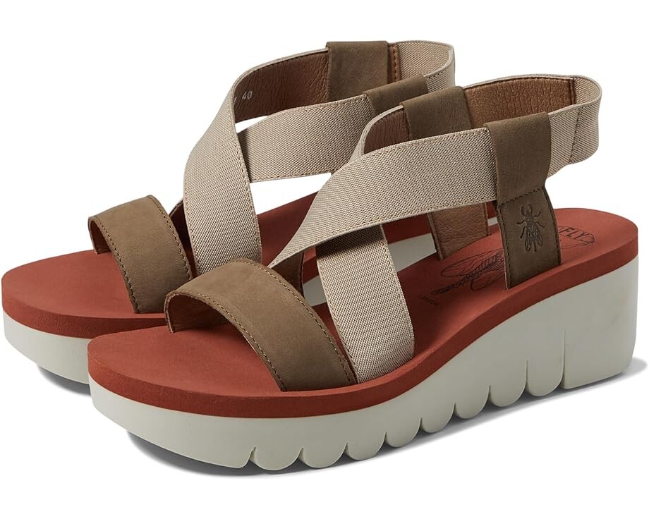 

Туфли FLY LONDON YABI922FLY, цвет Military/Beige/Brick Cupido/Elastic