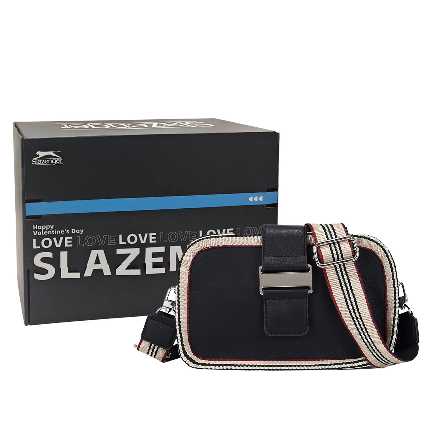

Slazenger Камера через плечо унисекс черный, Black+Box Limited Edition