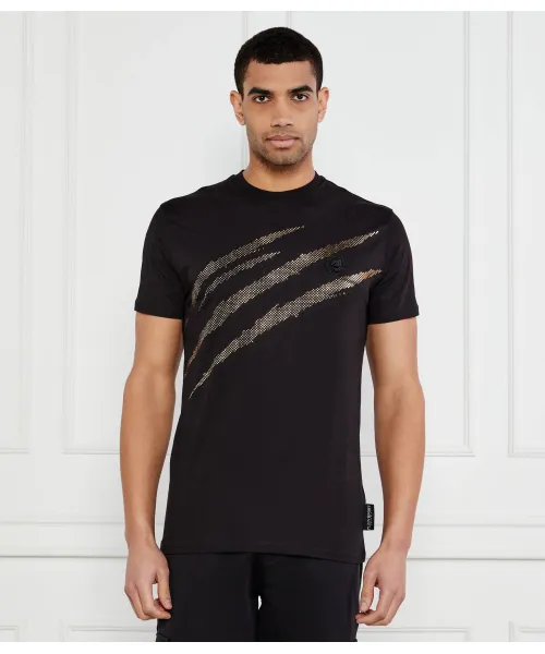 

Футболка с царапающей фольгой Regular fit Plein Sport, черный