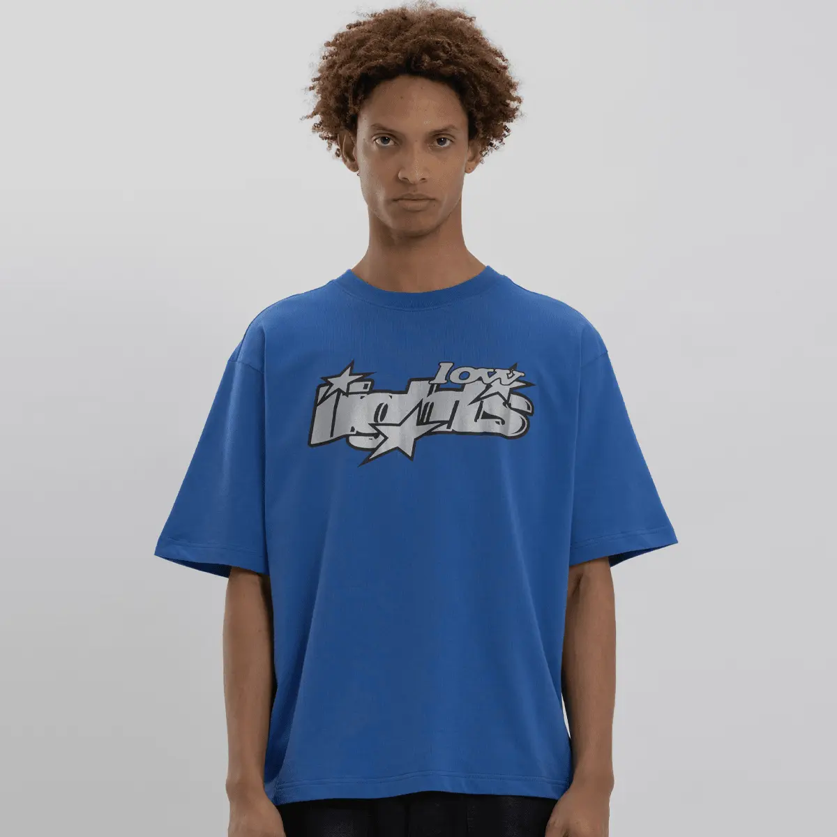 

Футболка Low Lights Studios Lucky 7 T-Shirt, синий/серебристый
