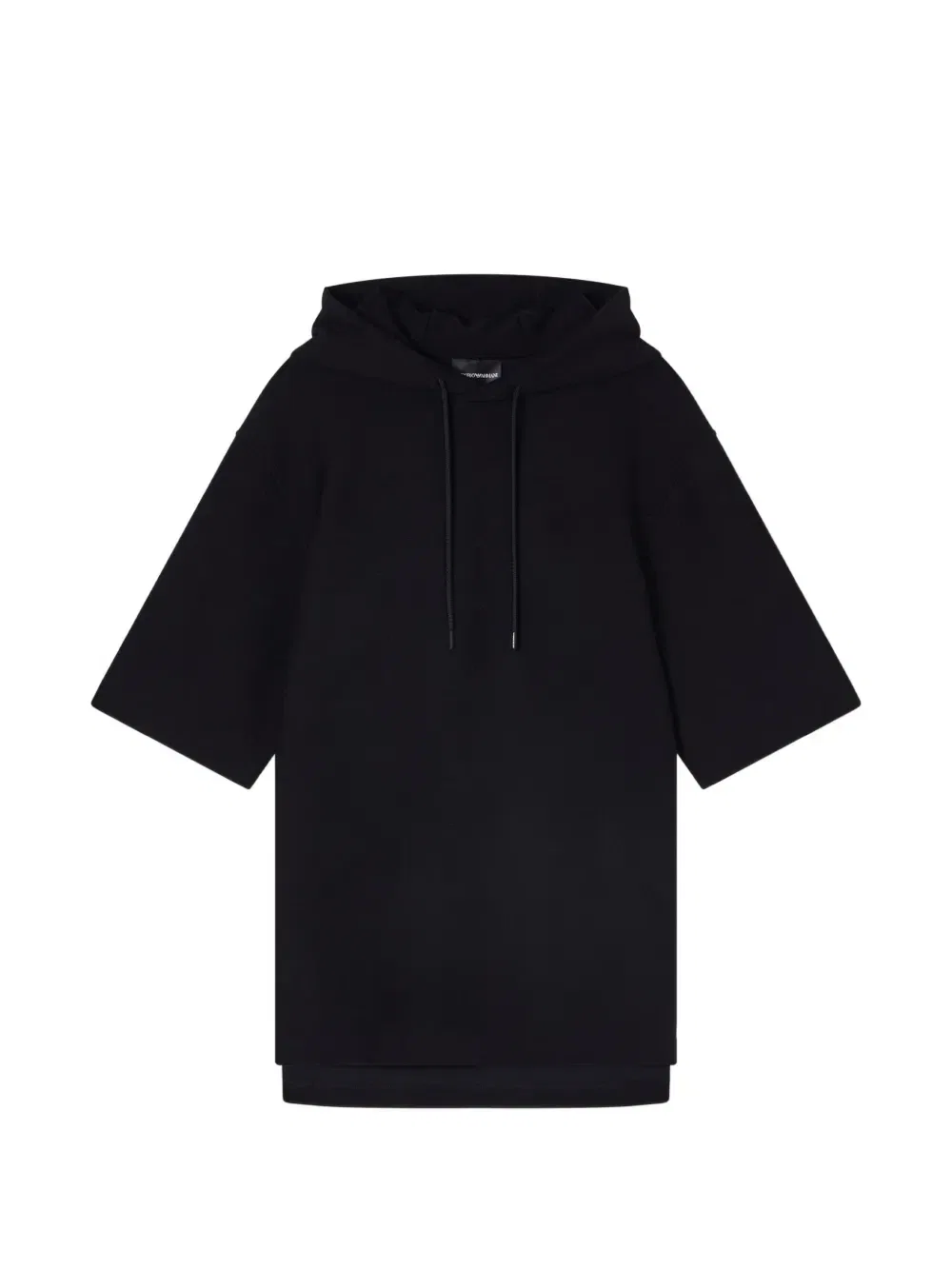 Худи с короткими рукавами EMPORIO ARMANI, черный