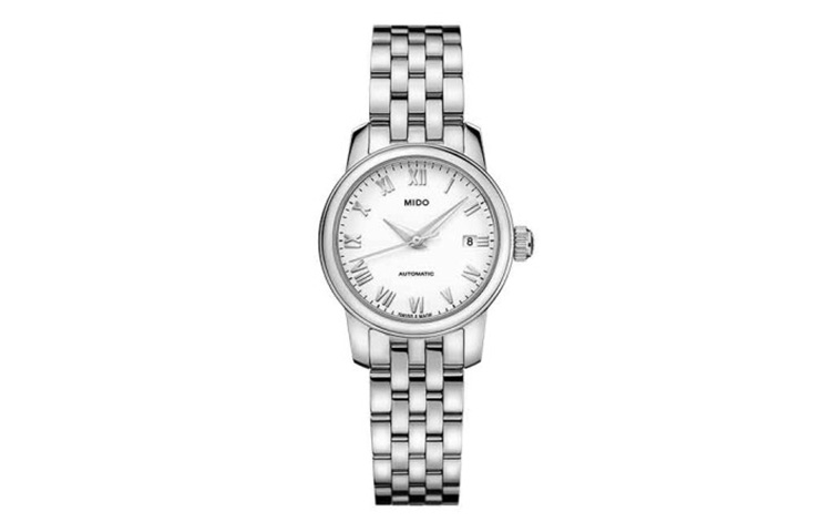 

MIDO Часы Belem Cereli Series Automatic Mechanical Movement Women's Watch Watch 25*9.1mm Silver Dial, White