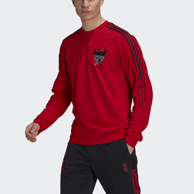 Футболка коллекции Китайского Нового года Мужская Bayern Red Adidas, Баварский красный — фото 4
