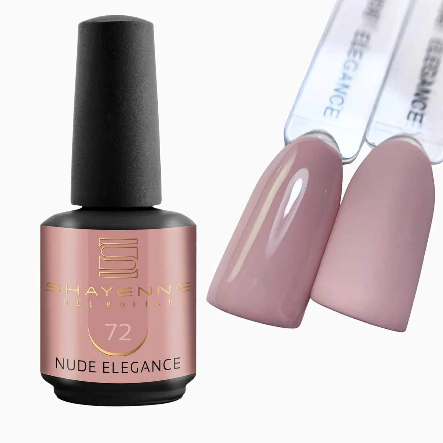 UV гель-лак для ногтей «Nude Elegance Beige» от Shayenne Shayenne, 72 Nude Elegance 15Ml