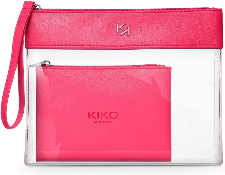 Прозрачная косметичка Kiko Milano с внутренним пеналом Kiko Milano, 002 Fuchsia