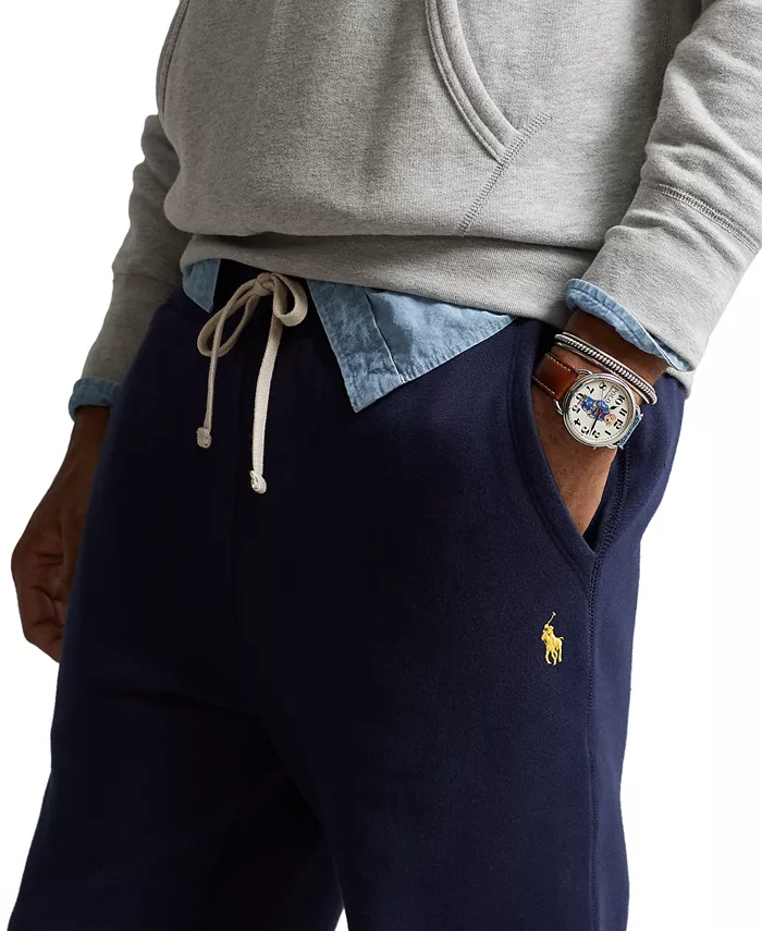 Мужские флисовые спортивные брюки Signature Fleece Sweatpant Polo Ralph Lauren, синий — фото 4