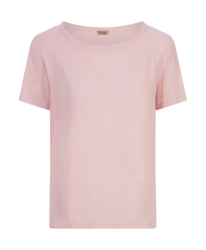 

Шелковая футболка с круглым вырезом Her Shirt, розовый