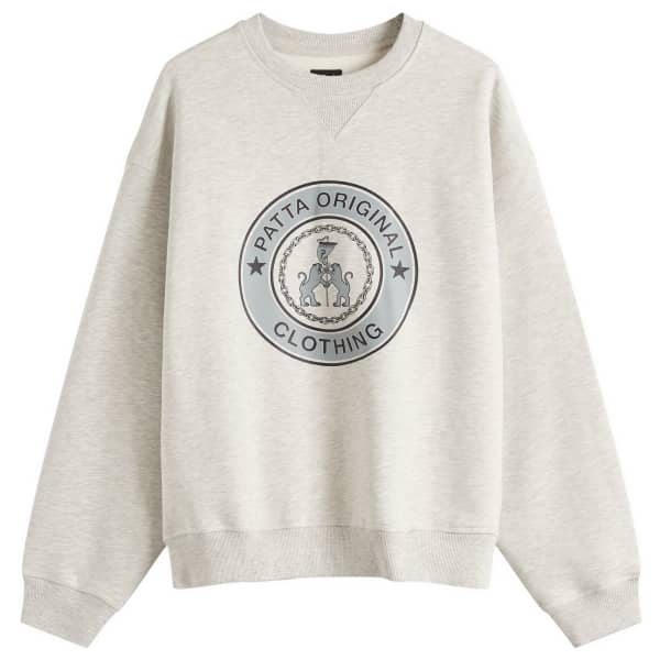 

Свитшот Marina с круглым вырезом Patta, серый