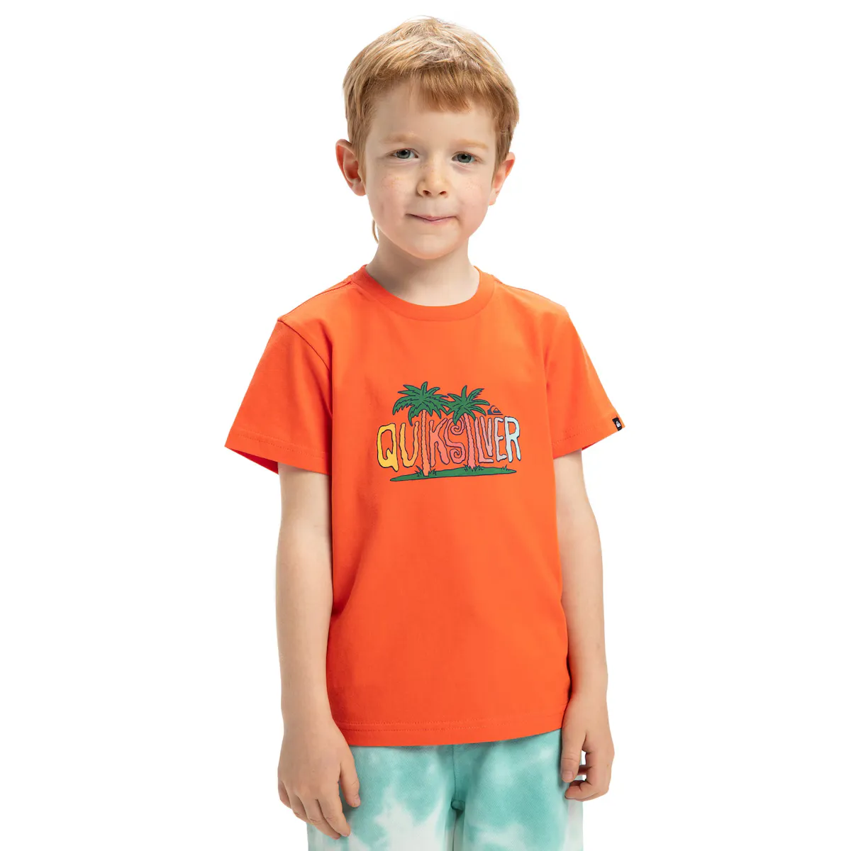 

Детская футболка Quiksilver Sunny Palms, оранжевый