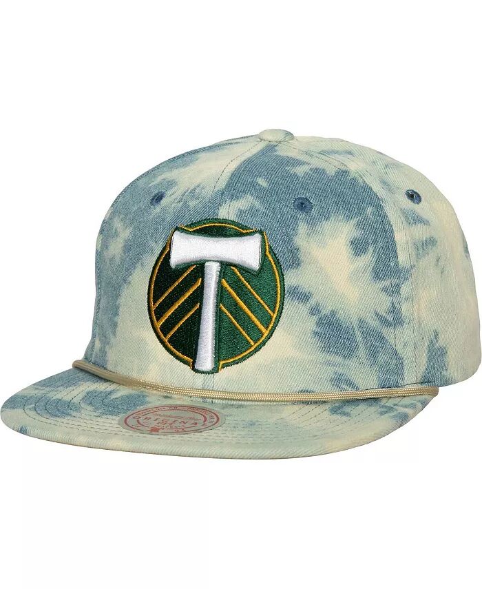 

Мужская синяя бейсболка Portland Timbers Acid Wash Snapback Mitchell & Ness