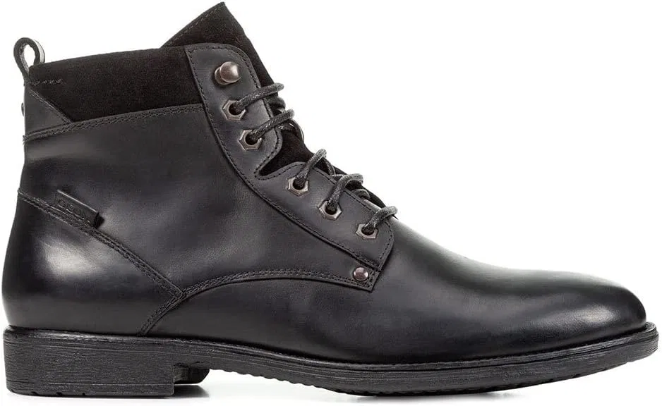 Ботинки Geox U Jaylon Herrenschuhe Stiefeletten Schnürstiefelette Schwarz Business, C9999 Black — фото 4