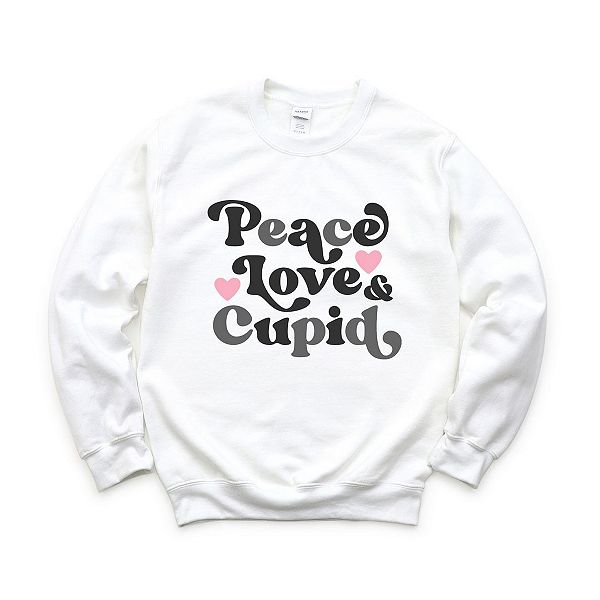 

Свитшот Peace love and cupid Simply Sage Market, White, Белый, Свитшот Peace love and cupid Simply Sage Market, White