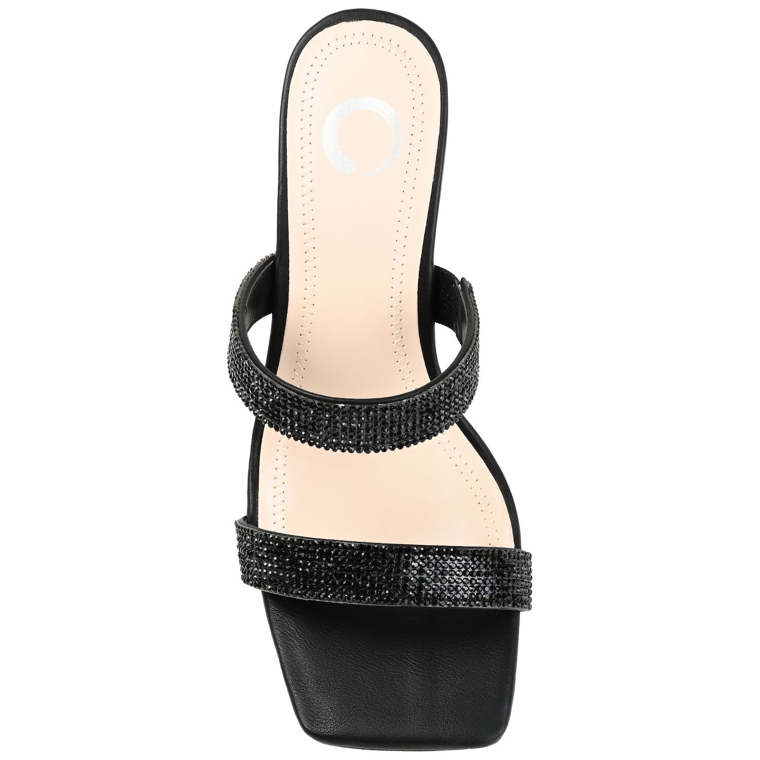 Женские босоножки Shandee Tru Comfort Foam со стразами Journee Collection на блочном каблуке Journee Collection, белый — фото 3