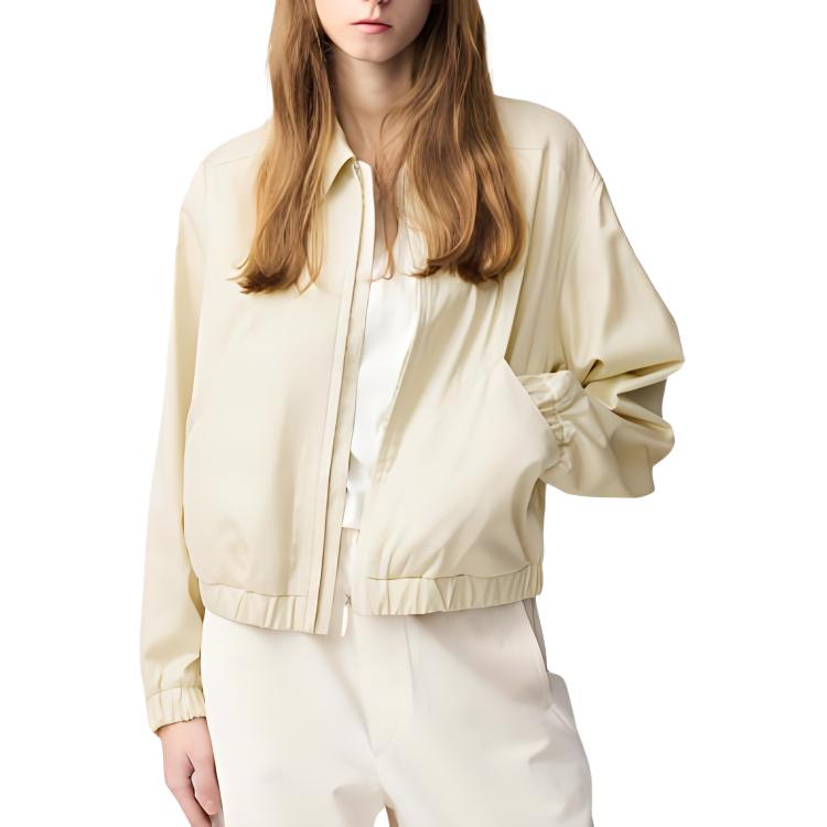 UNIQLO Куртка женская светло-бежевая, Light Beige — фото 4