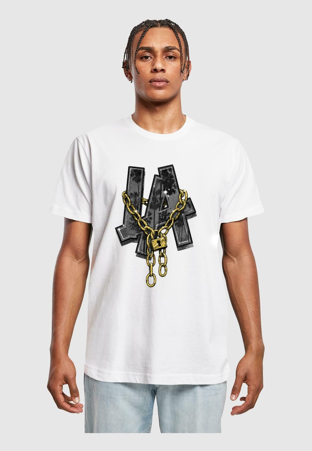 

Футболка с принтом LA CHAINS Mister Tee, белый