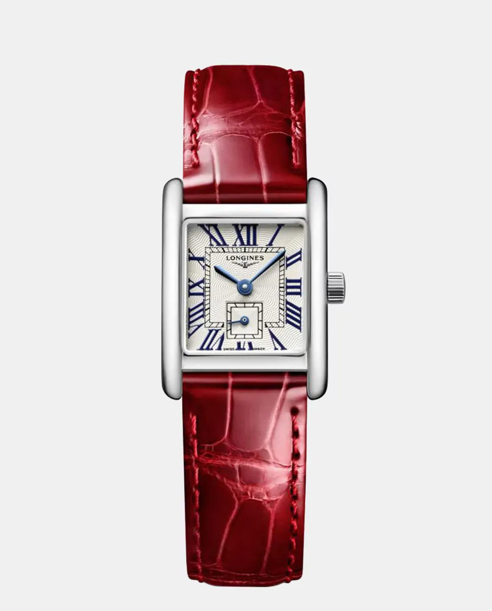 

Dolce Vita L52004715 красные кожаные женские часы Longines, красный