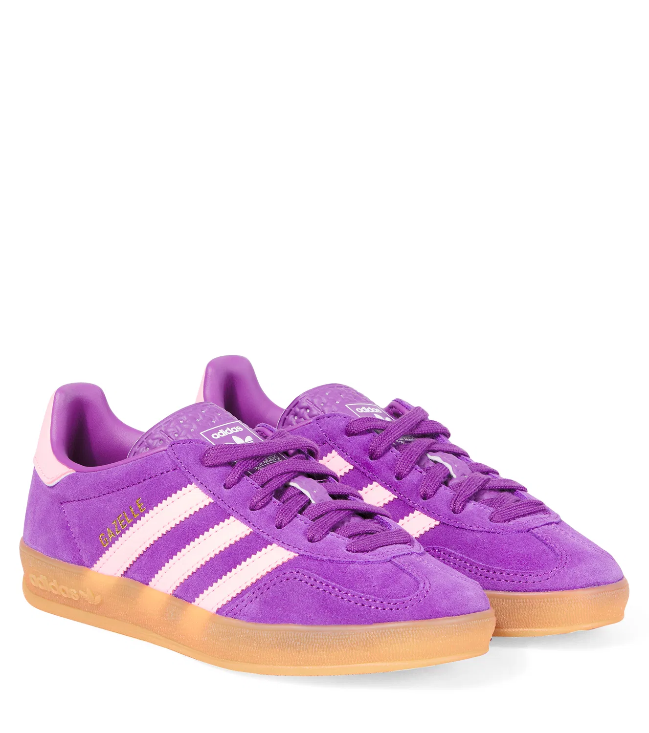 Замшевые кроссовки Gazelle Indoor Adidas Originals Kids, фиолетовый