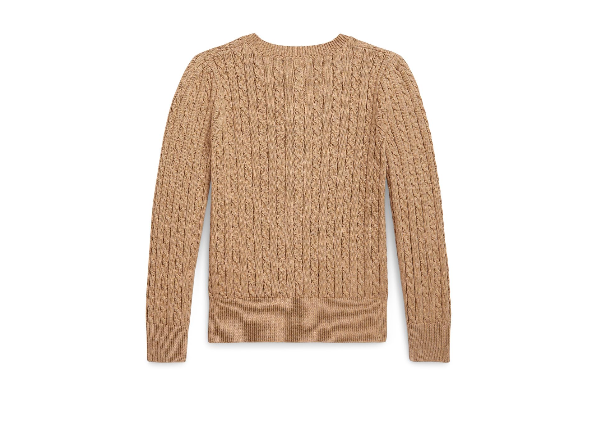 Свитер Polo Ralph Lauren Kids Mini-Cable Cotton Cardigan, цвет Camel Heather — фото 2