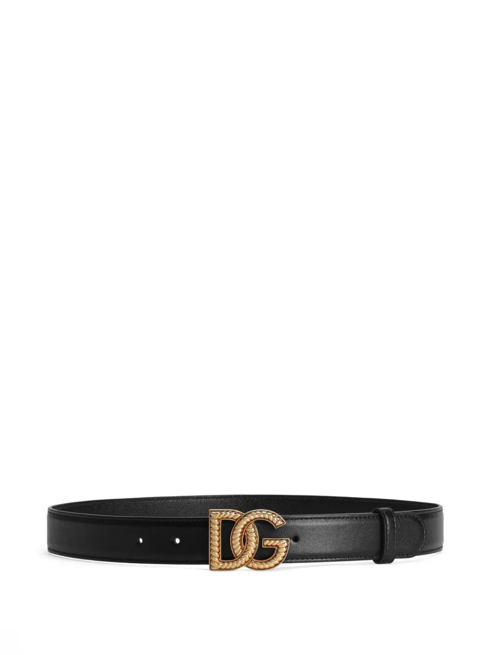 

Ремень с пряжкой-логотипом DOLCE & GABBANA, черный