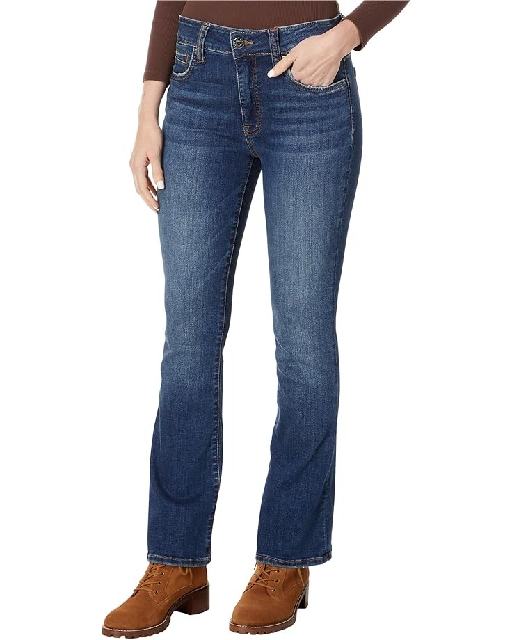 

Джинсы KUT from the Kloth Petite Natalie High-Rise Fab Ab Bootcut in Allied, цвет Allied