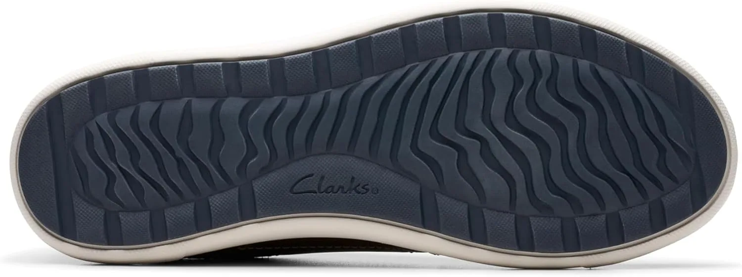 Мужские кроссовки Clarks Mapstone Lace Suede Blue, красный — фото 3