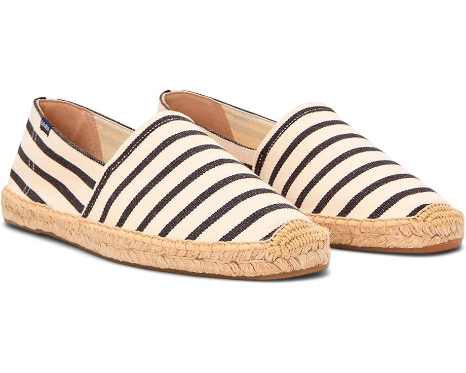 

Лоферы Soludos Original Espadrille, цвет Ivory / Black