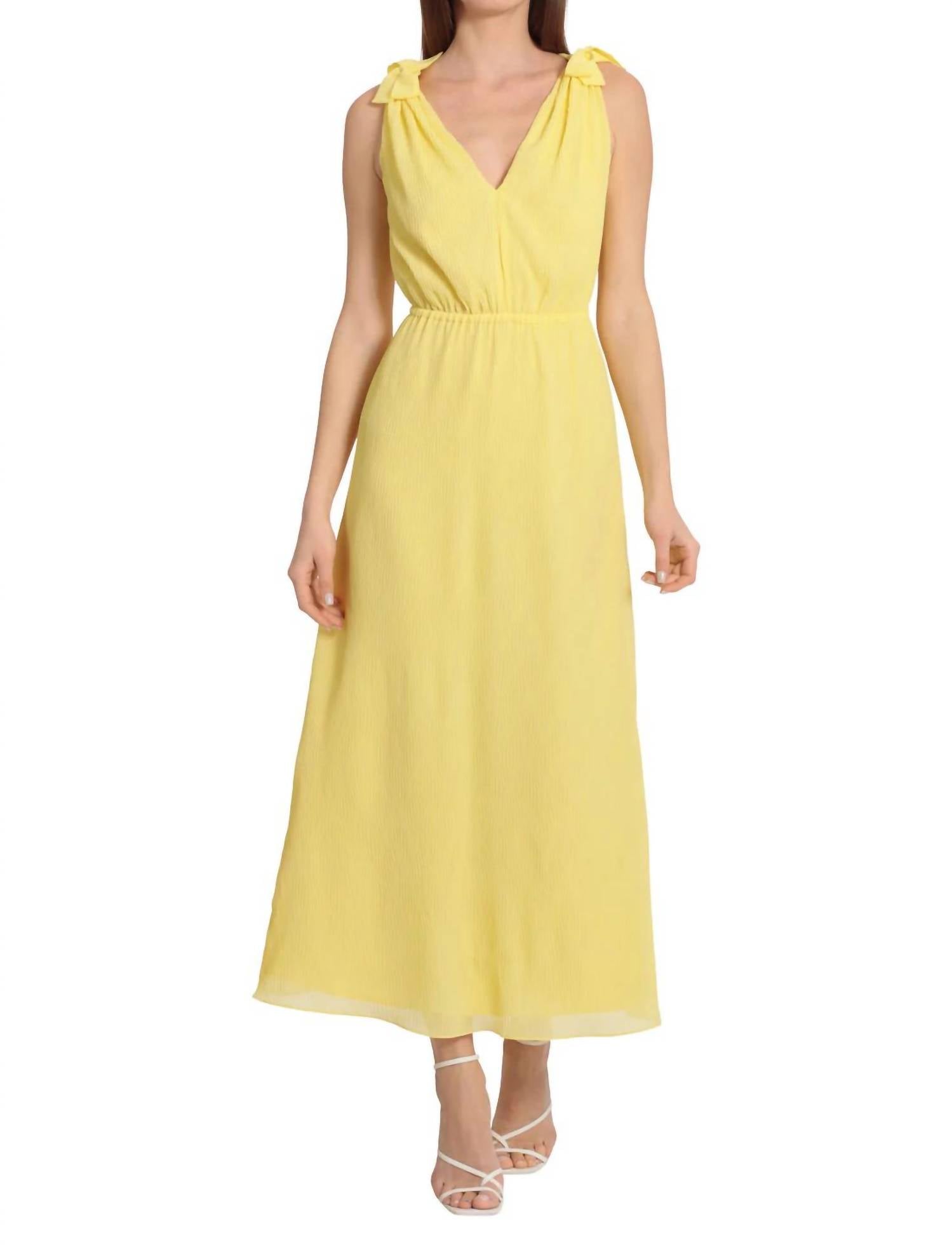 

Платье Маккенна в лимонном цвете Maggy London, цвет lemon