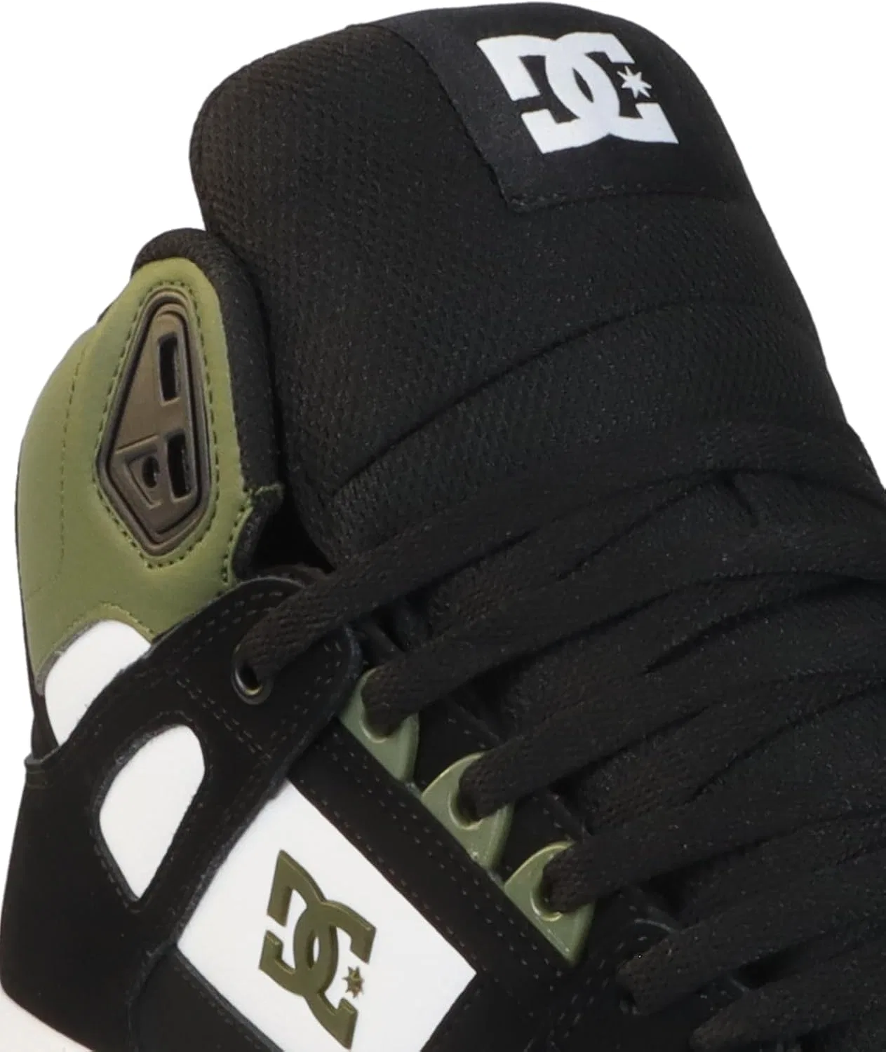 Кроссовки для скейтбординга DC Shoes Pure HIGH TOP WC, цвет Olive/Black/White — фото 2