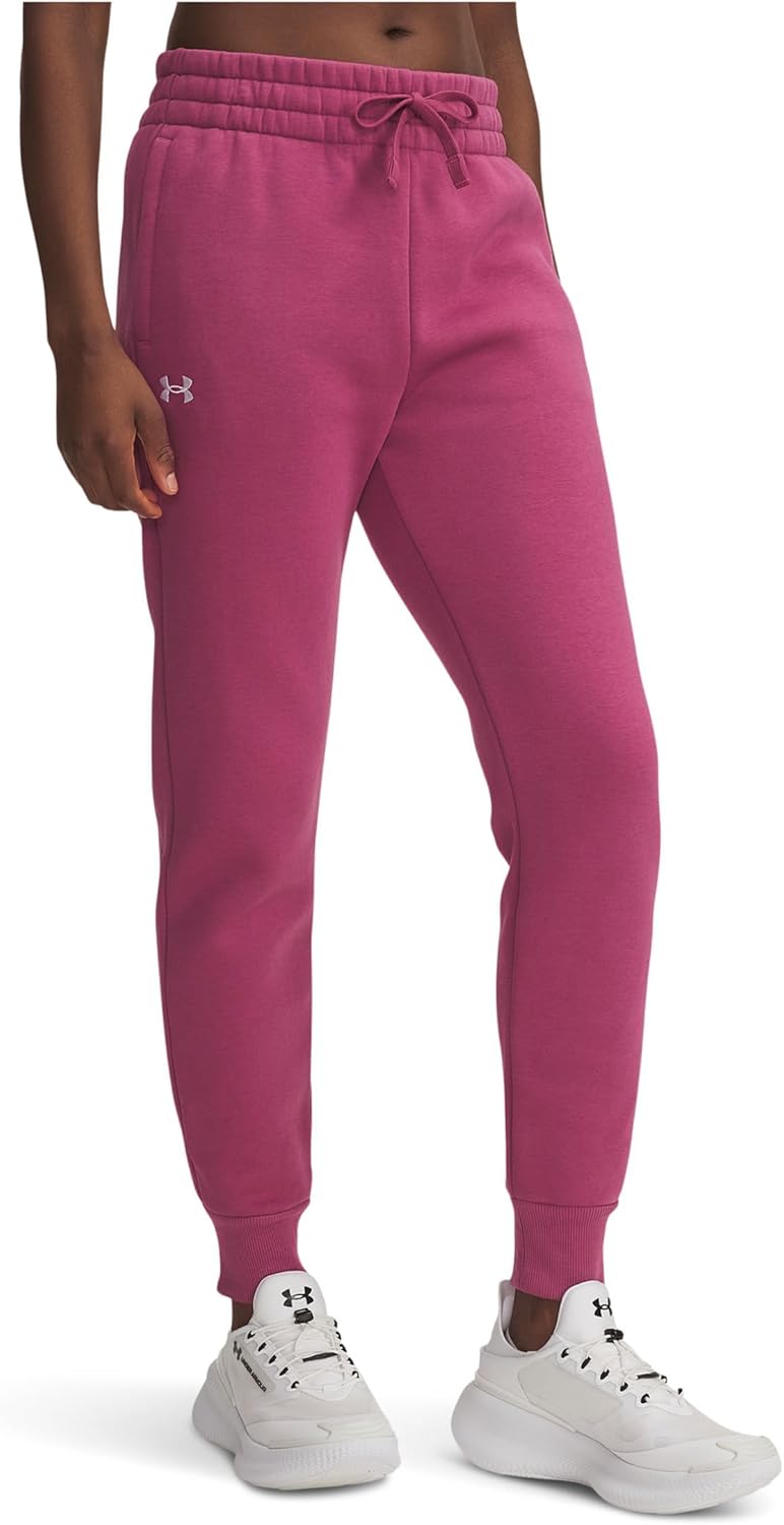

Женские спортивные брюки Under Armour Rival Fleece, (659) Fuchsia Dusk/White