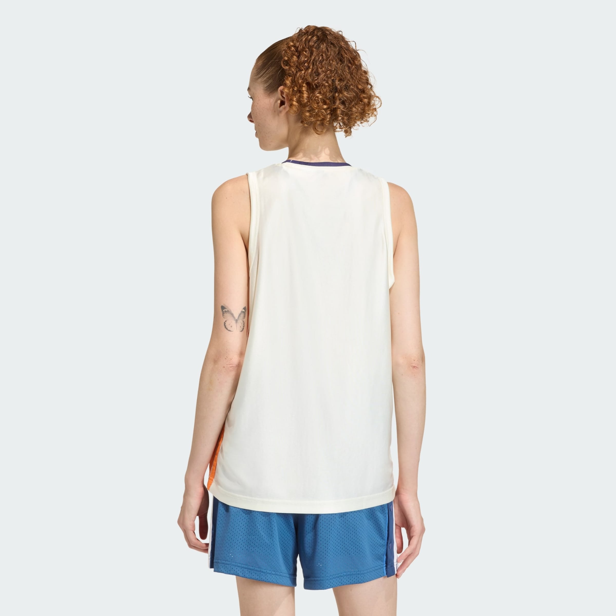 Adidas Sportswear Спортивный топ 'Stadium' в цвете Off White — фото 3