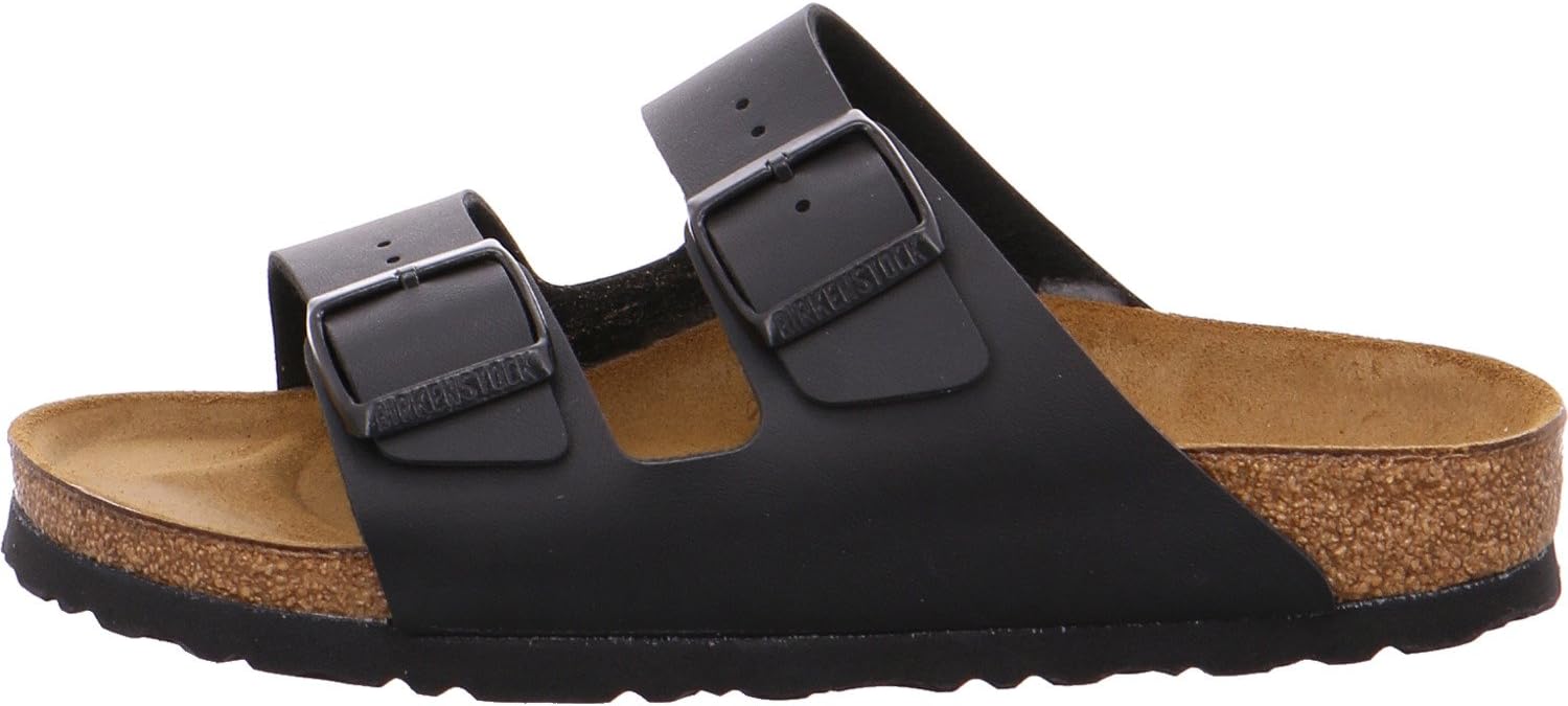 Сандалии Birkenstock Arizona с мягкой стелькой для взрослых унисекс, черный — фото 2