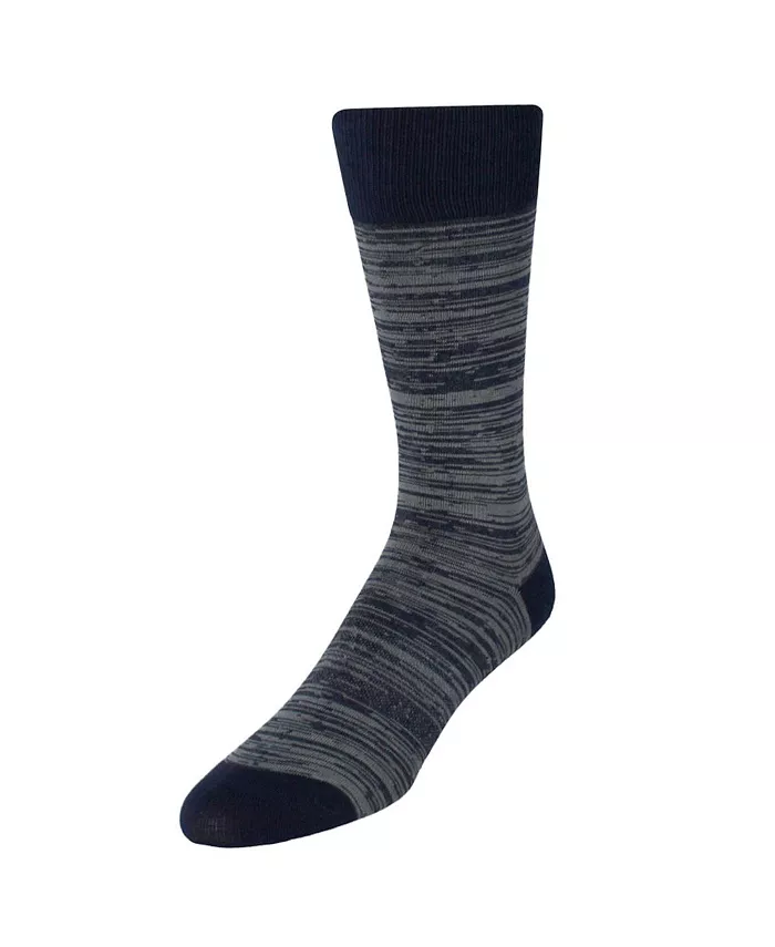 

Мужские носки Marius Mid-Calf из меланжевого пима с узором (1 пара) Trafalgar, синий