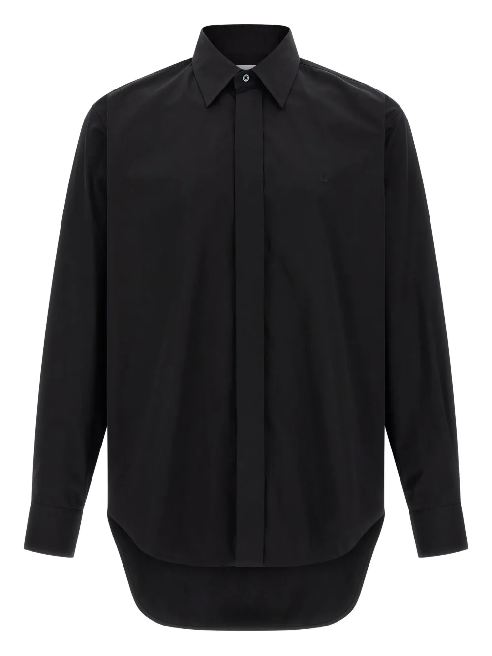 

Рубашка с длинными манжетами Alexander McQueen, черный