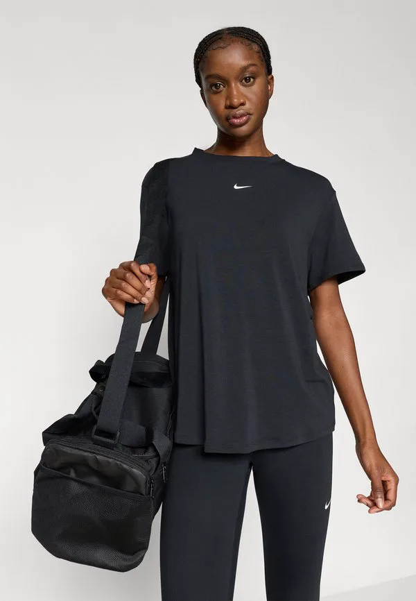 Одна свободная спортивная футболка Nike Performance, Black/White — фото 4