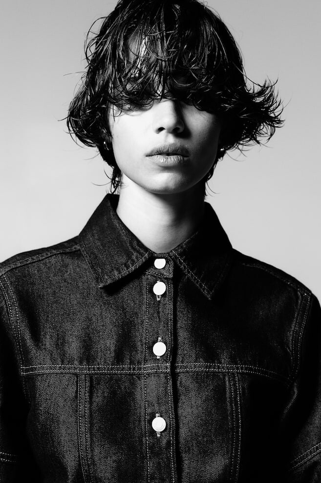 

Джинсовая блузка H&M, синий