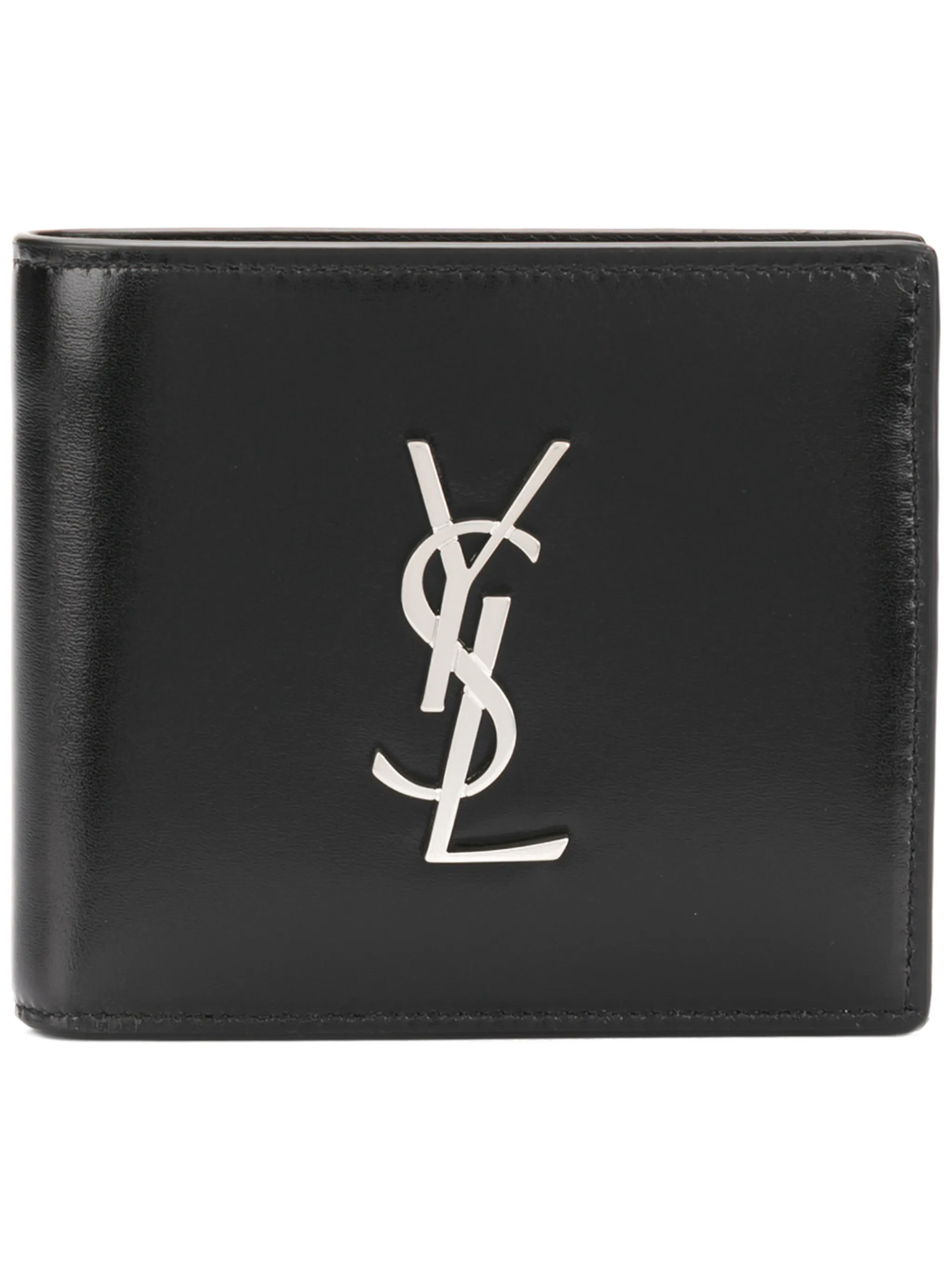 

Кошелек с монограммой Saint Laurent, черный