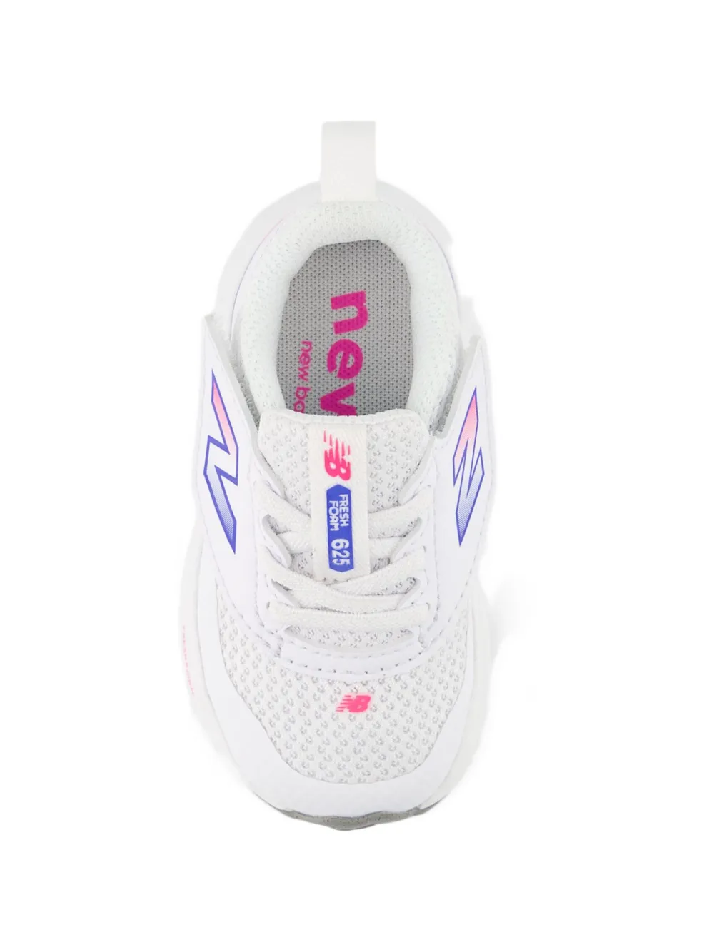 Кроссовки fresh foam 625 new-b с логотипом и застежкой на липучке New Balance Kids, белый — фото 3