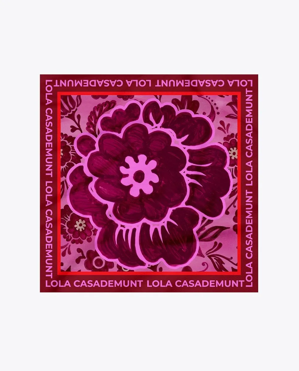 

Платок с цветочным принтом РОЗОВО-КРАСНЫЙ У Lola Casademunt, фуксия