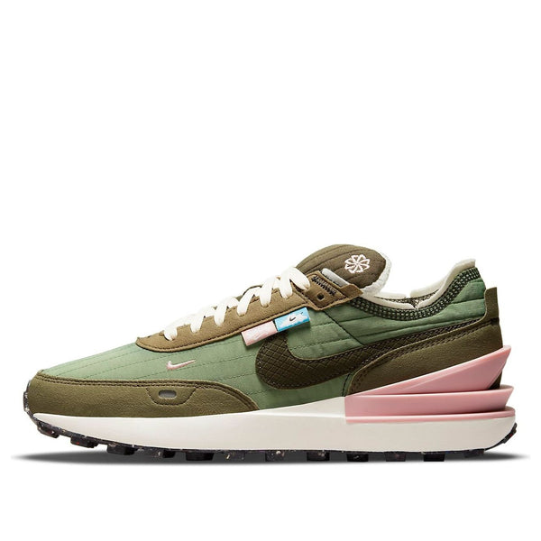 Кроссовки waffle one nn 'toasty - oil green' Nike, зеленый