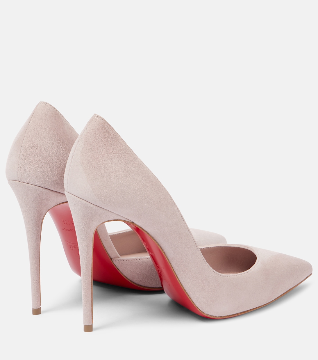 Ириза 100 замшевые лодочки Christian Louboutin, Vintage Rose / Lin Vintage Rose — фото 2